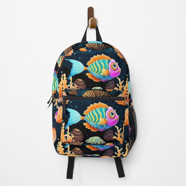 Item preview, Seabed, shells, rocks, fish green purple orange BD designed and sold by janjacbu.