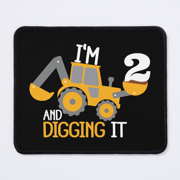 Item preview, Construction Birthday Digging It: 2nd Birthday on Black designed and sold by sweetbelle.