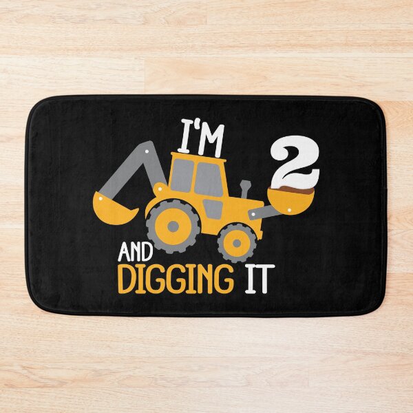 Item preview, Construction Birthday Digging It: 2nd Birthday on Black designed and sold by sweetbelle.