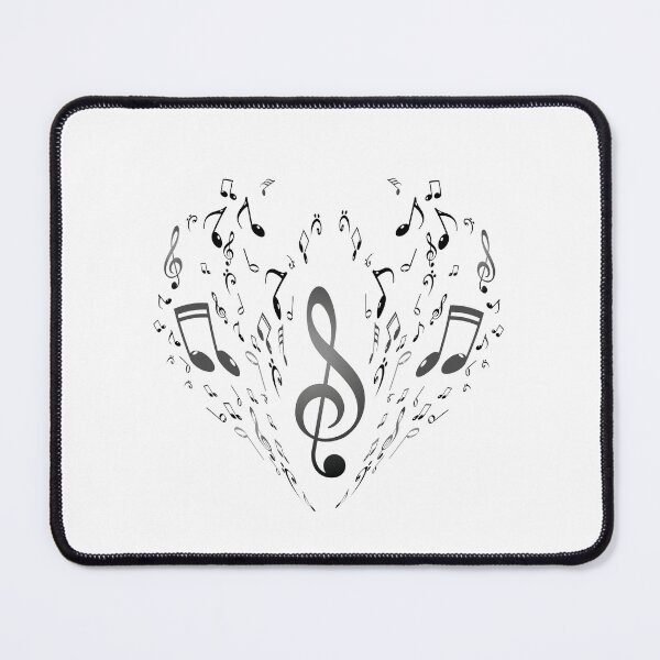 Item preview, Cool Music Note Art in the shape of a heart designed and sold by Slassyat.