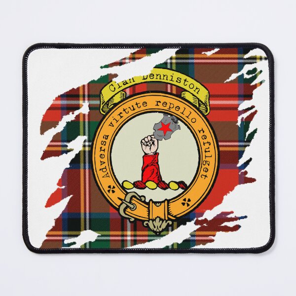 Item preview, Denniston Crest Scottish Surname Tartan designed and sold by BagTown Clans.