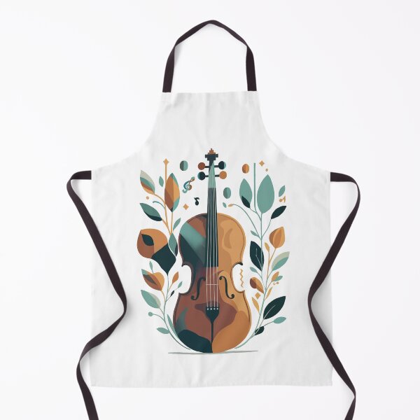 Item preview, Abstract Modern Artwork of Violin with Nature designed and sold by EclipseThreads.