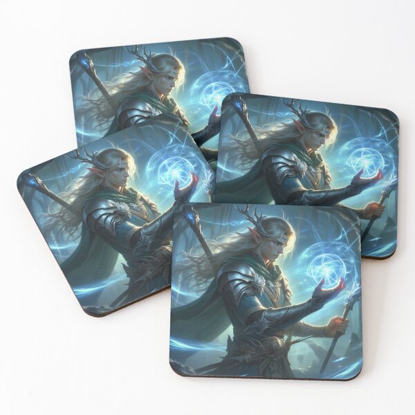 Item preview, Elven warrior wielding magic designed and sold by Carlos Monteiro.