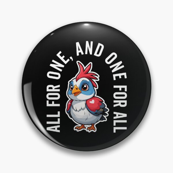 Item preview, Motivational Cute Quail - All for One, One for All - Unity designed and sold by wingstar.