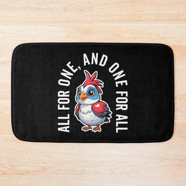 Item preview, Motivational Cute Quail - All for One, One for All - Unity designed and sold by wingstar.