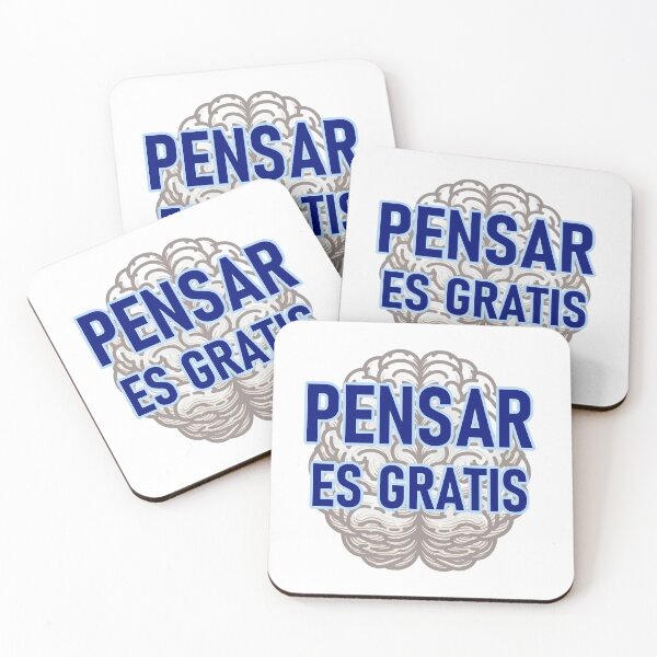 Item preview, "Pensar es Gratis", blue designed and sold by Tecno-Art-Land.