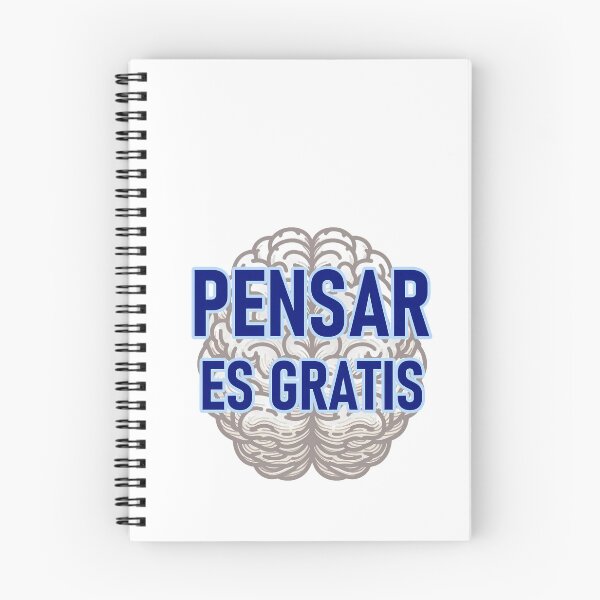 Item preview, "Pensar es Gratis", blue designed and sold by Tecno-Art-Land.