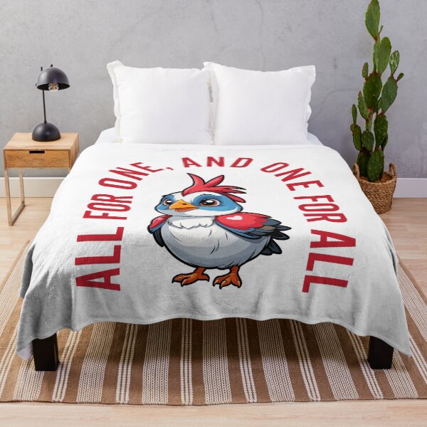 Item preview, Motivational Cute Quail - All for One, One for All - Unity designed and sold by wingstar.