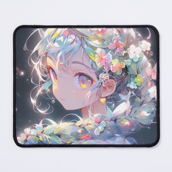 Item preview, Floral Twintails Anime Girl designed and sold by bubblegoth.