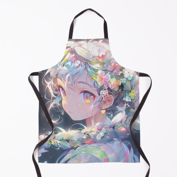 Item preview, Floral Twintails Anime Girl designed and sold by bubblegoth.