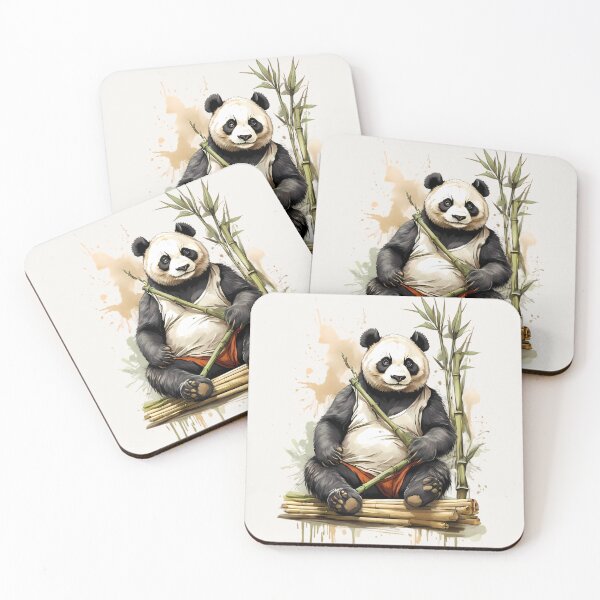 Item preview, Cool Panda Eating Bamboo Shoots designed and sold by BajanTees.