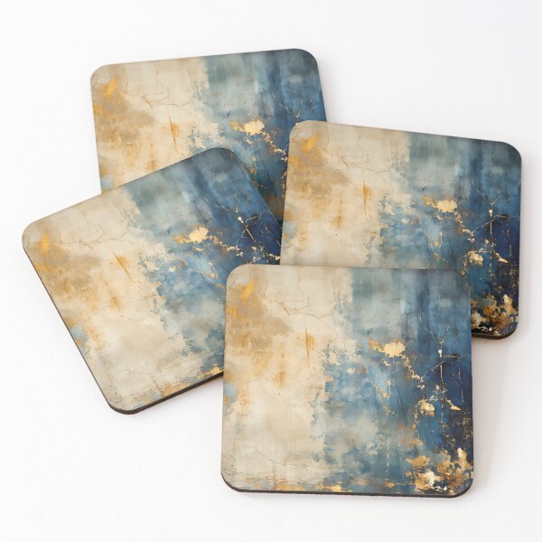 Aperçu de l'œuvre Motif bleu et or créée et vendue par LifeGivesLemons.