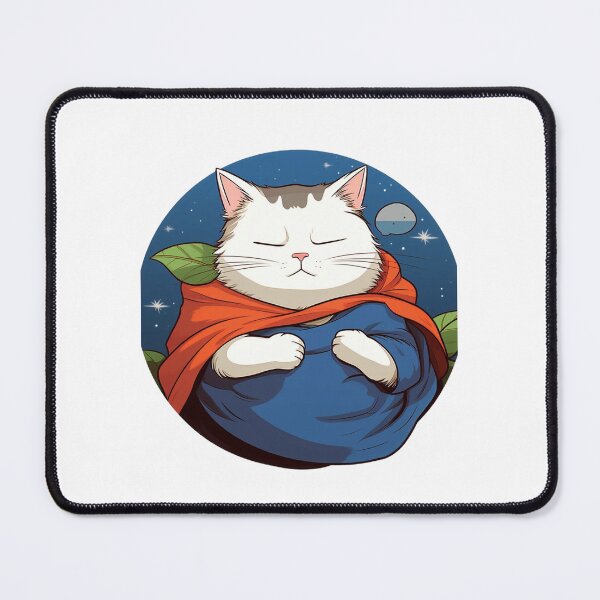 Item preview, Sleepy Super Cat: A Whimsical Blend of Cartoon Charm and Meme Magic designed and sold by geodedebit.