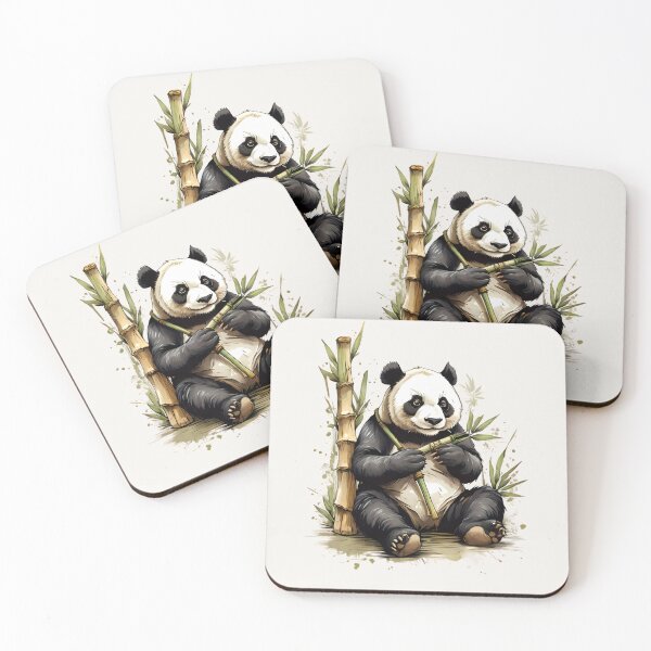 Item preview, Panda Eating Bamboo Shoots designed and sold by BajanTees.