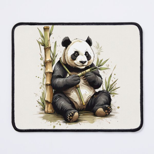 Item preview, Panda Eating Bamboo Shoots designed and sold by BajanTees.