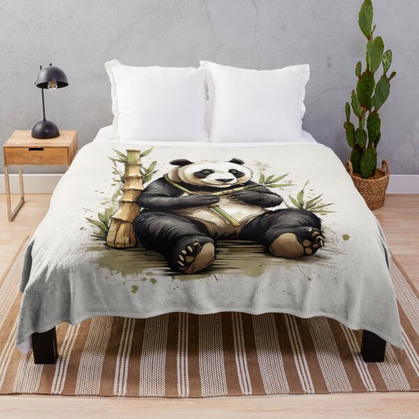 Item preview, Panda Eating Bamboo Shoots designed and sold by BajanTees.