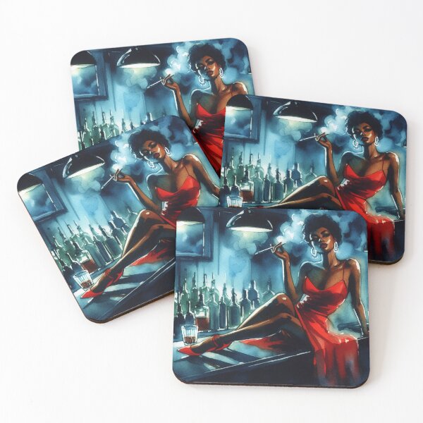 Item preview, Femme Fatale on the Bar [Neo Noir] designed and sold by RESToRAPTOR.