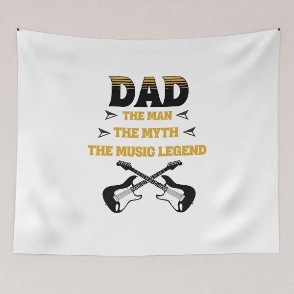 Item preview, Dad The Man The Myth The Music Legend designed and sold by retrorascal.