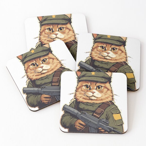 Item preview, I Saw That Jesus - Humorous Cat & Military Meme Artwork designed and sold by geodedebit.
