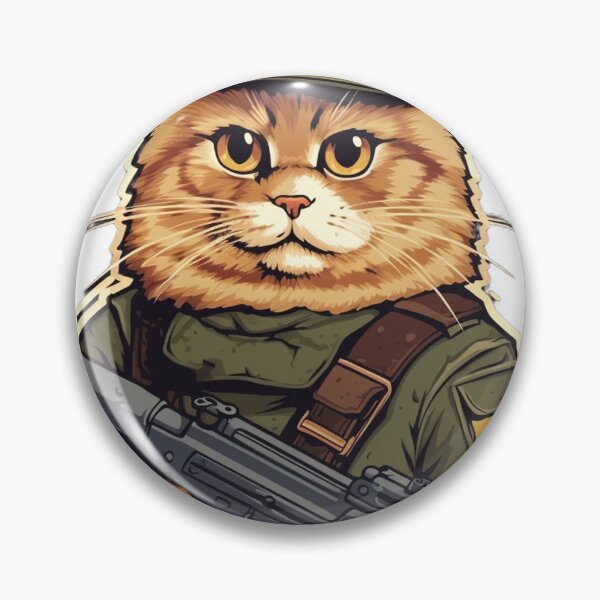 Aperçu de l'œuvre J'ai vu que Jésus - Illustration humoristique de chat et de mème militaire créée et vendue par geodedebit.