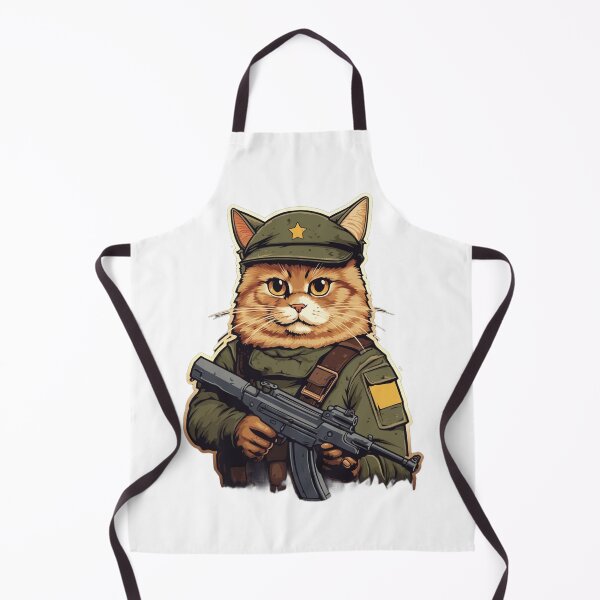Item preview, I Saw That Jesus - Humorous Cat & Military Meme Artwork designed and sold by geodedebit.