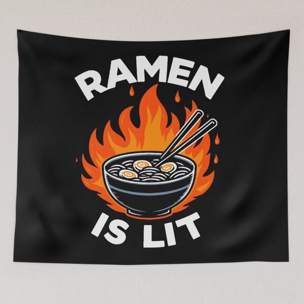 Item preview, Ramen Bowl Is Lit Kawaii Japanese Food designed and sold by KitonicTees.