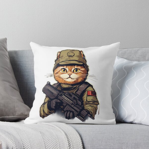 Item preview, I Saw That Jesus - Humorous Cat & Military Meme Artwork designed and sold by geodedebit.