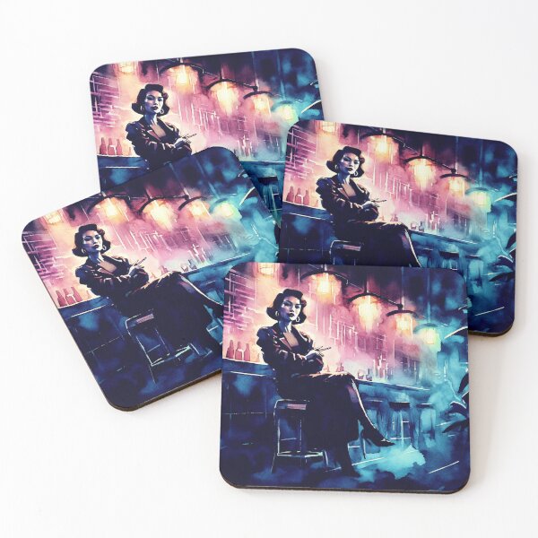 Item preview, Woman in a Bar [Neo Noir] designed and sold by RESToRAPTOR.