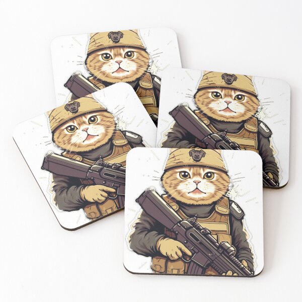 Item preview, I Saw That Jesus - Humorous Cat & Military Meme Artwork designed and sold by geodedebit.