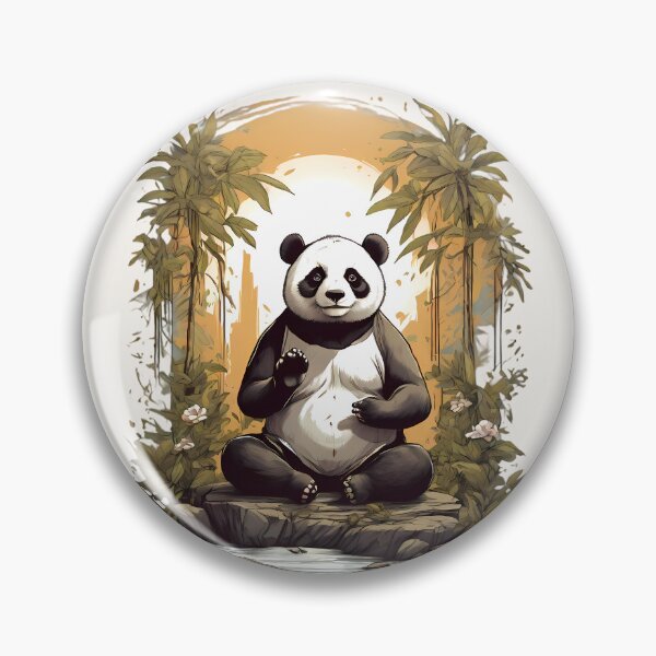Item preview, Panda Meditating By A River designed and sold by BajanTees.