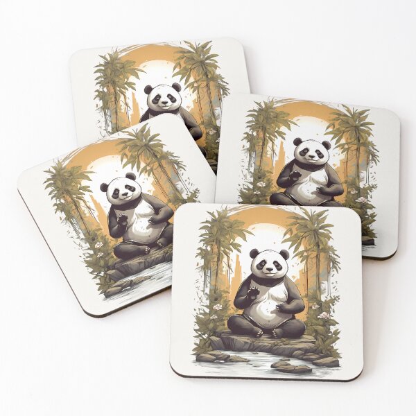 Item preview, Panda Meditating By A River designed and sold by BajanTees.
