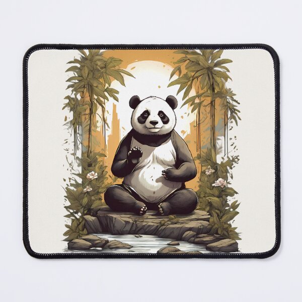 Item preview, Panda Meditating By A River designed and sold by BajanTees.