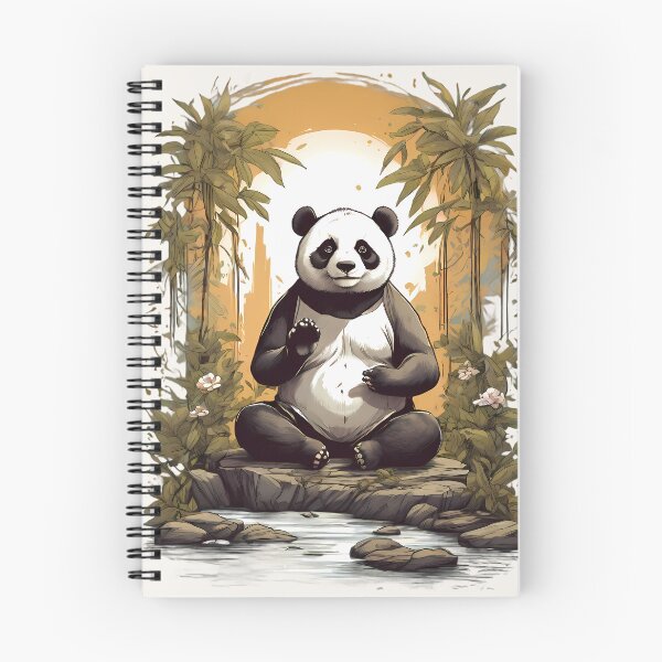 Item preview, Panda Meditating By A River designed and sold by BajanTees.