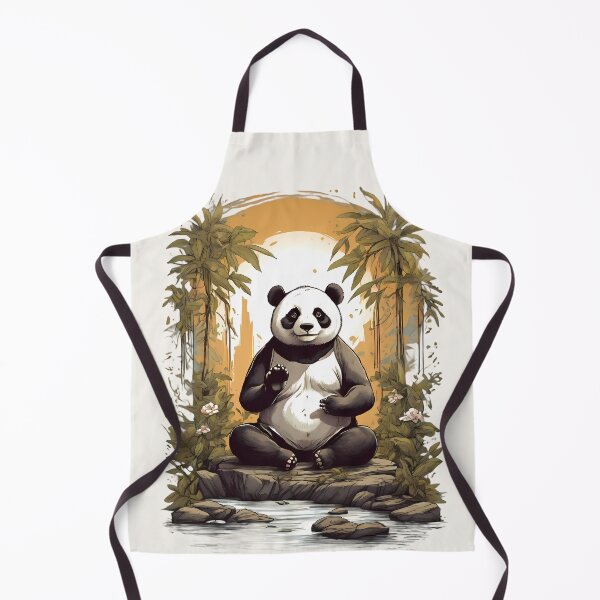 Item preview, Panda Meditating By A River designed and sold by BajanTees.