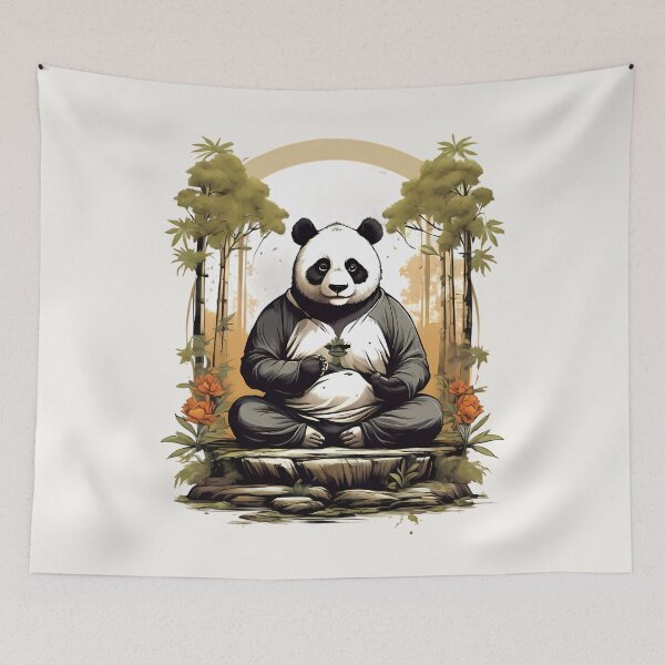 Item preview, Panda Meditating In The Forest designed and sold by BajanTees.