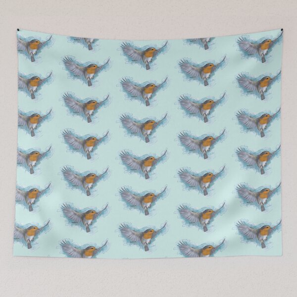 Item preview, Robin bird flying Watercolor designed and sold by studioss76.