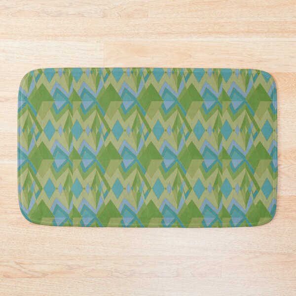 Item preview, Geometric Green Blue Triangles  designed and sold by Ldydesign.