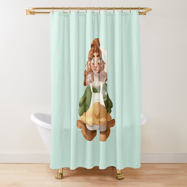 apple pie and music Shower Curtain