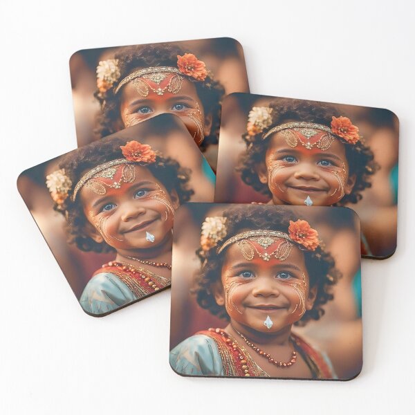 Item preview, Childhood Elegance in Cultural Adornment designed and sold by TchelArt.