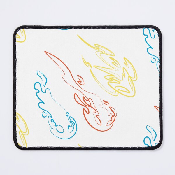 Item preview, Vibrant Elemental Spirits: Fire, Water, Lightning Abstract Art designed and sold by Carsondood.