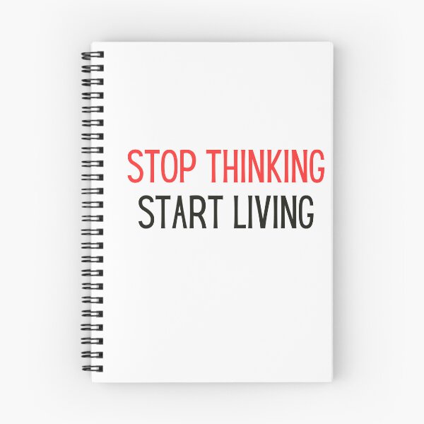 Item preview, stop thinking start living self motivation inspirational designed and sold by helkav.
