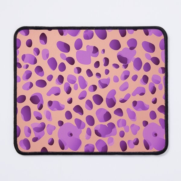 Item preview, Funky Flair: Playful Purple Leopard Print on Peach Bellini Background Pattern designed and sold by David Balzen.