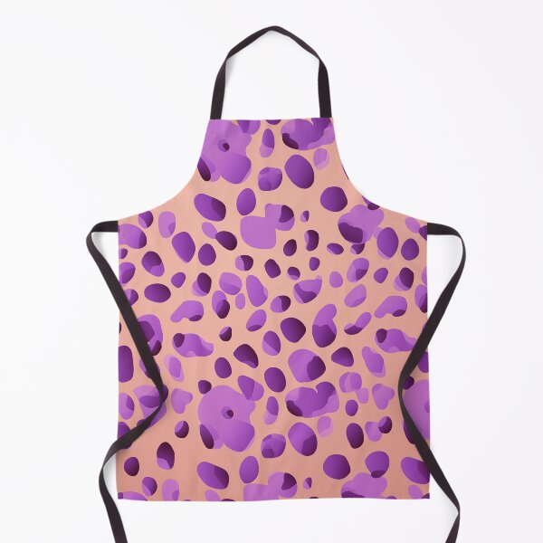 Item preview, Funky Flair: Playful Purple Leopard Print on Peach Bellini Background Pattern designed and sold by David Balzen.