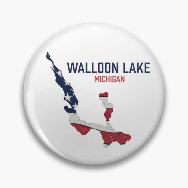 Item preview, Walloon Lake, Michigan, Flag designed and sold by SwiftSlothMedia.