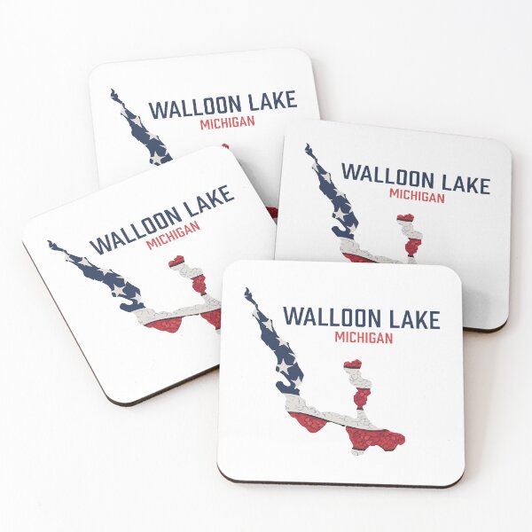 Item preview, Walloon Lake, Michigan, Flag designed and sold by SwiftSlothMedia.