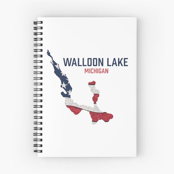 Item preview, Walloon Lake, Michigan, Flag designed and sold by SwiftSlothMedia.