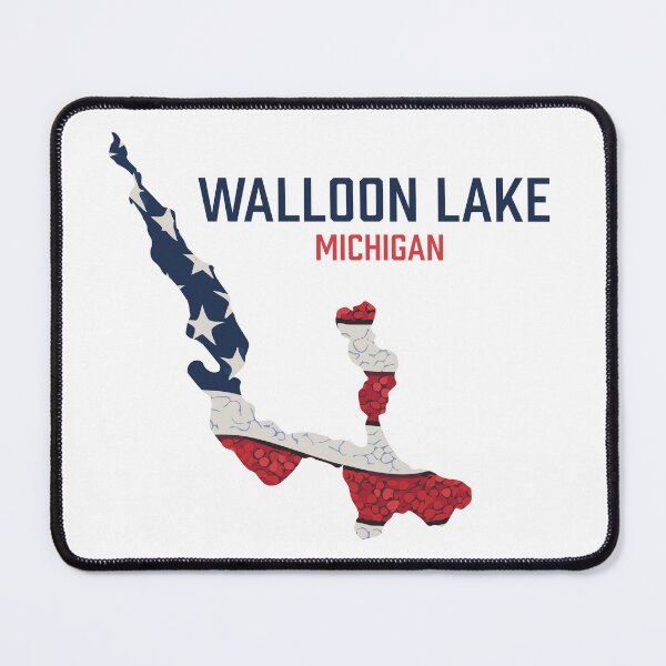 Item preview, Walloon Lake, Michigan, Flag designed and sold by SwiftSlothMedia.