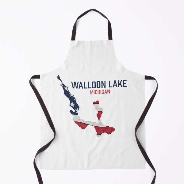 Item preview, Walloon Lake, Michigan, Flag designed and sold by SwiftSlothMedia.