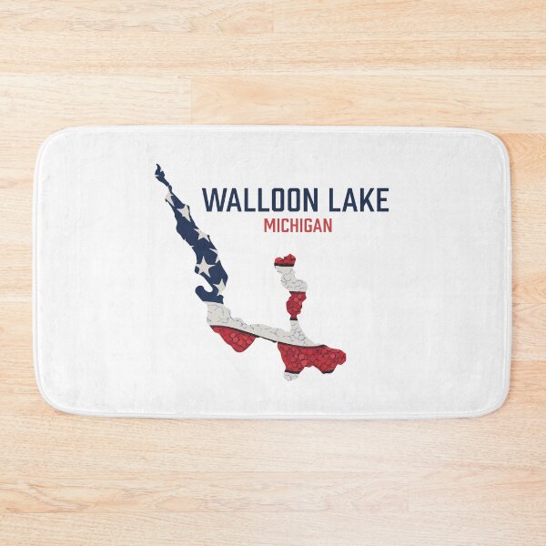 Item preview, Walloon Lake, Michigan, Flag designed and sold by SwiftSlothMedia.