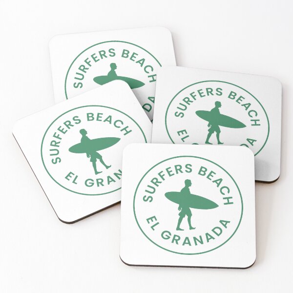 Item preview, Surfers Beach El Granada Half Moon Bay California designed and sold by HalfMoonBayShop.